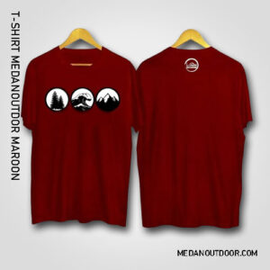 Kaos Medan Outdoor Maroon